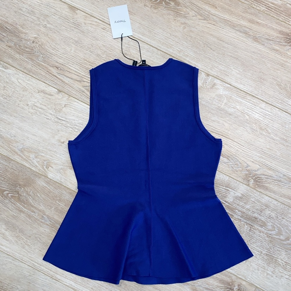 NWT Theory Classic Peplum Medium - Picture 3 of 4